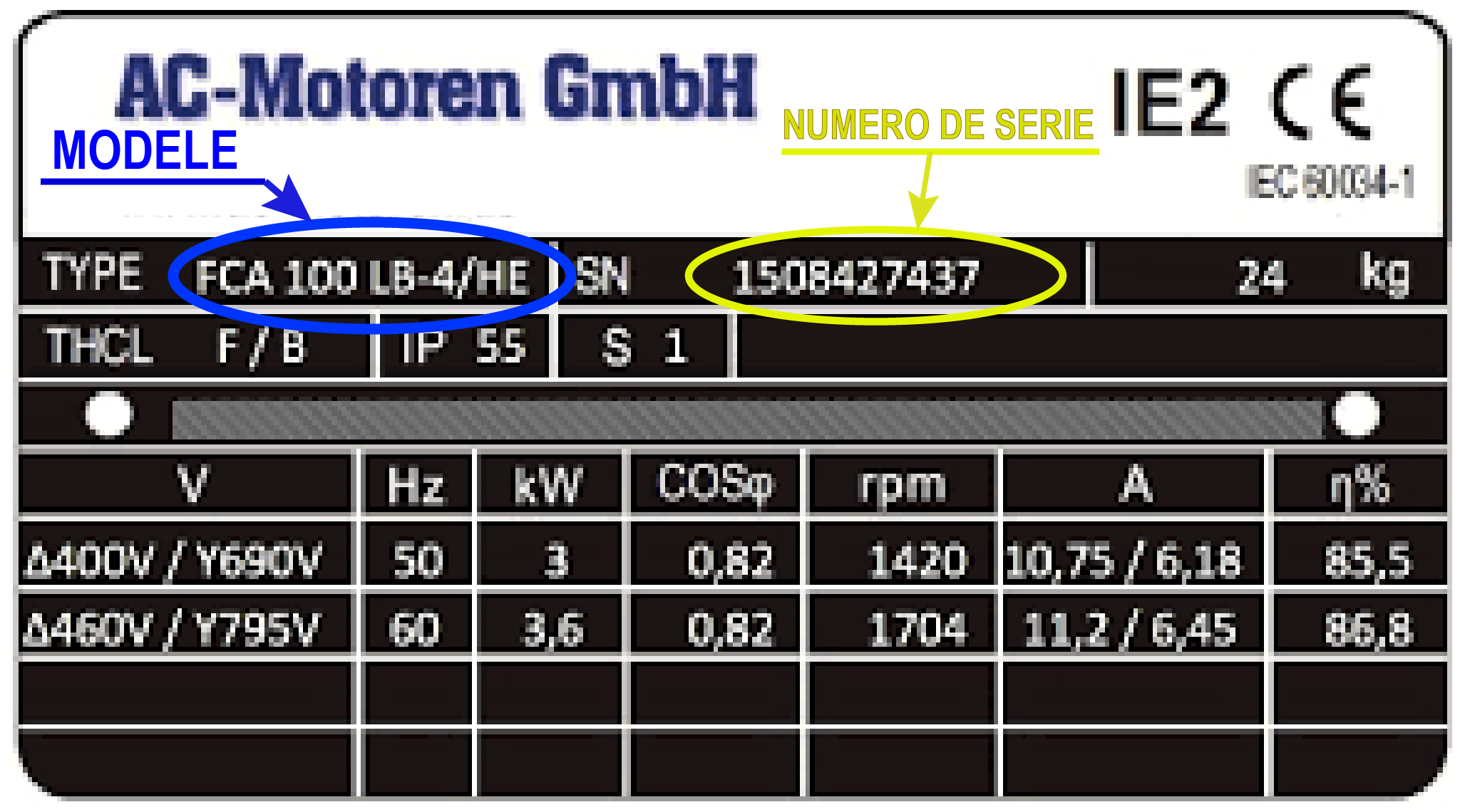 Étiquette AC MOTOREN