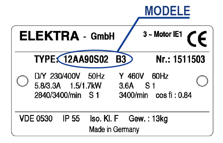 Étiquette ELEKTRA MOTOREN