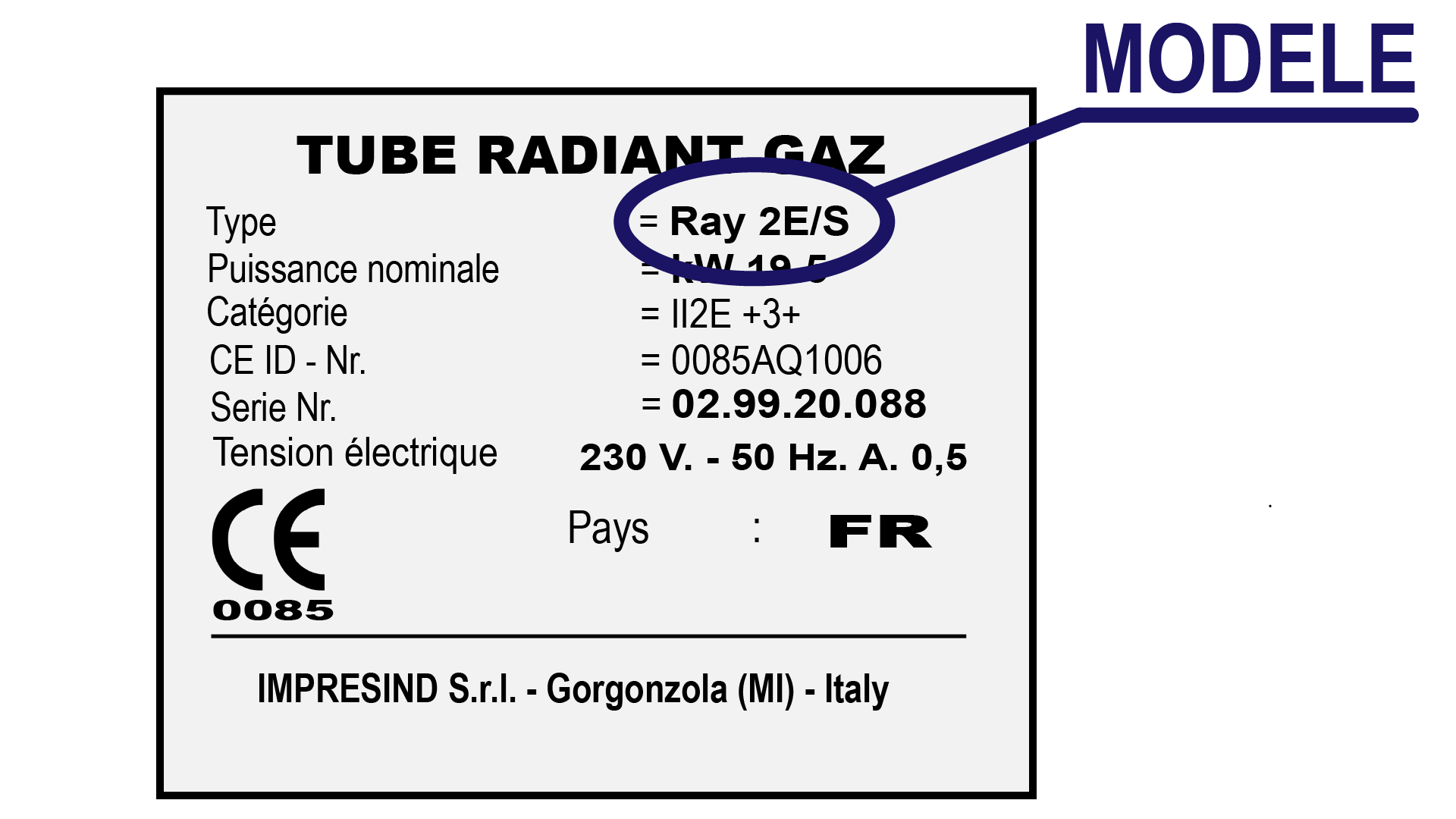 Étiquette IMPRESIND