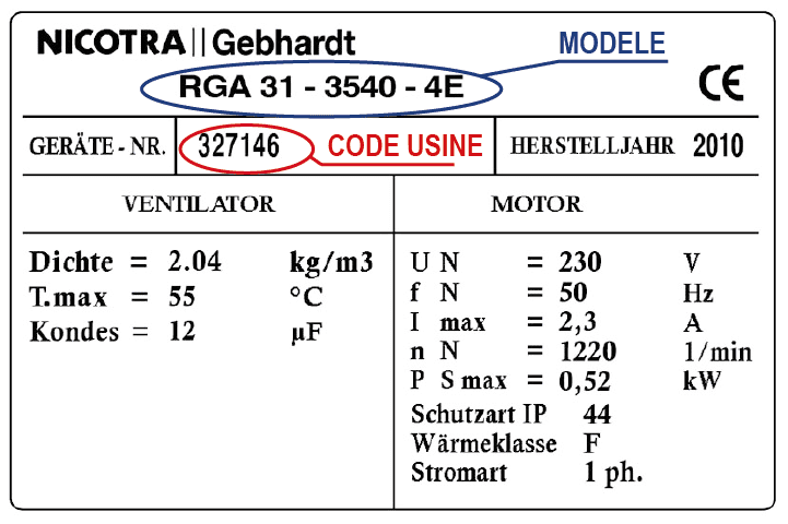 Étiquette NICOTRA GEBHARDT