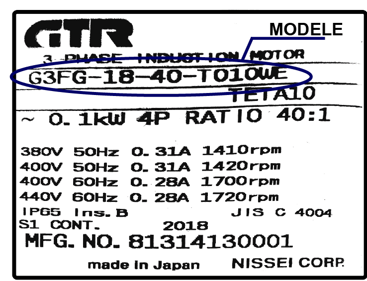 Étiquette NISSEI GTR