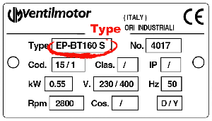 Étiquette VENTILMOTOR