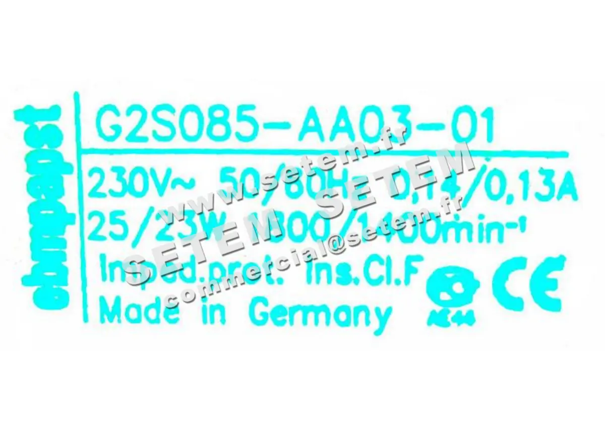 0004100002-VENTILATEUR EBMPAPST G2S085-AA03-01 2