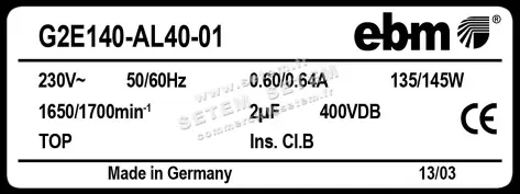 0004100008-VENTILATEUR EBMPAPST G2E140-AL40-01 4