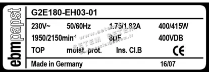 0004100012-VENTILATEUR EBMPAPST G2E180-EH03-01 4