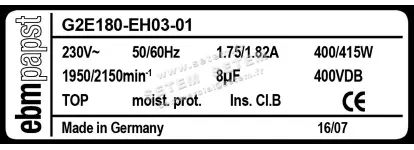 0004100012-VENTILATEUR EBMPAPST G2E180-EH03-01 3