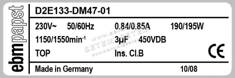 0004100311-VENTILATEUR EBMPAPST D2E133-DM47-01 3