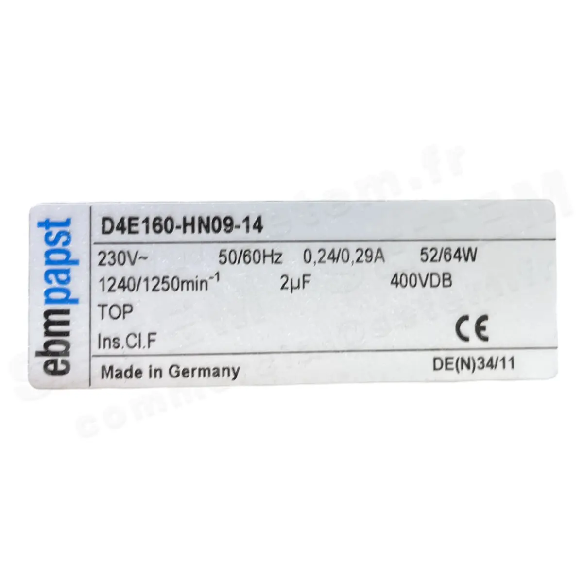 0004100332-VENTILATEUR EBMPAPST D4E160.HN09.14