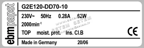 0004100536-VENTILATEUR EBMPAPST G2E120-DD70-10 3