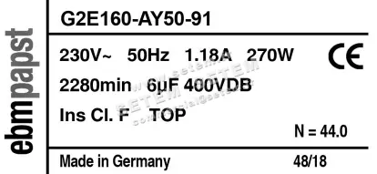 0004100551-VENTILATEUR EBMPAPST RLA108/4200-3030LH 3