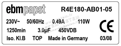0004100570-MOTOTURBINE EBMPAPST R4E180-AB01-05 3