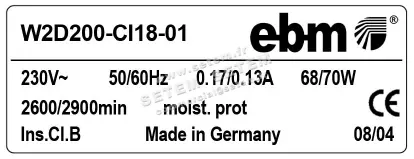 0004100571-VENTILATEUR EBMPAPST W2D200-CI18-01 4