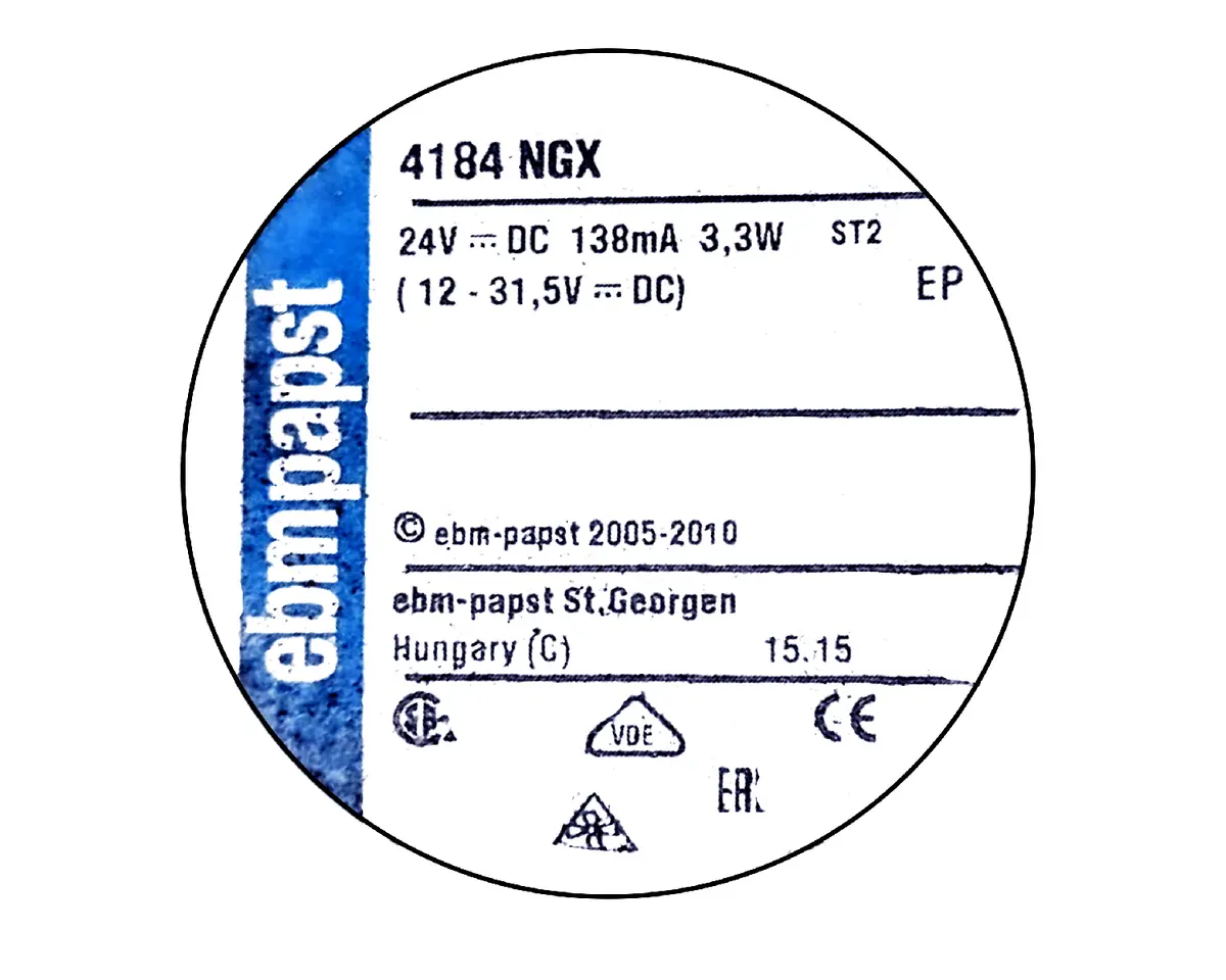 0004100607-VENTILATEUR EBMPAPST 4184NGX 2