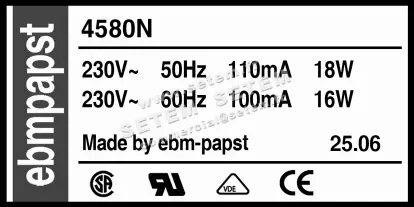 0004100647-VENTILATEUR EBMPAPST 4580N 2