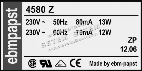 0004100648-VENTILATEUR EBMPAPST 4580Z 3