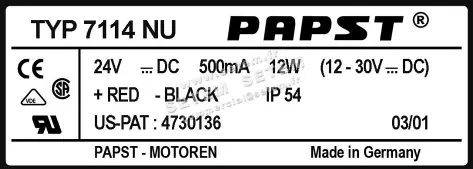 0004100697-VENTILATEUR EBMPAPST 7114NU 2