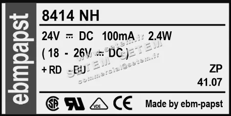 0004100733-VENTILATEUR EBMPAPST 8414NH 3