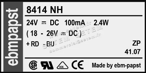0004100733-VENTILATEUR EBMPAPST 8414NH 2