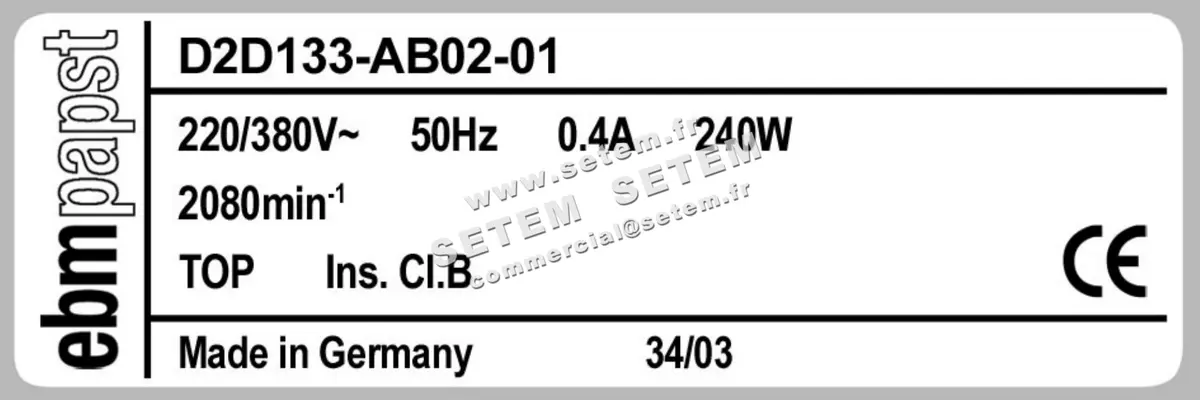 0004100884-VENTILATEUR EBMPAPST D2D133-AB02-01 6