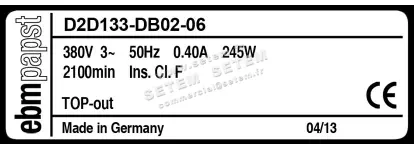 0004100908-VENTILATEUR EBMPAPST D2D133-DB02-06 3