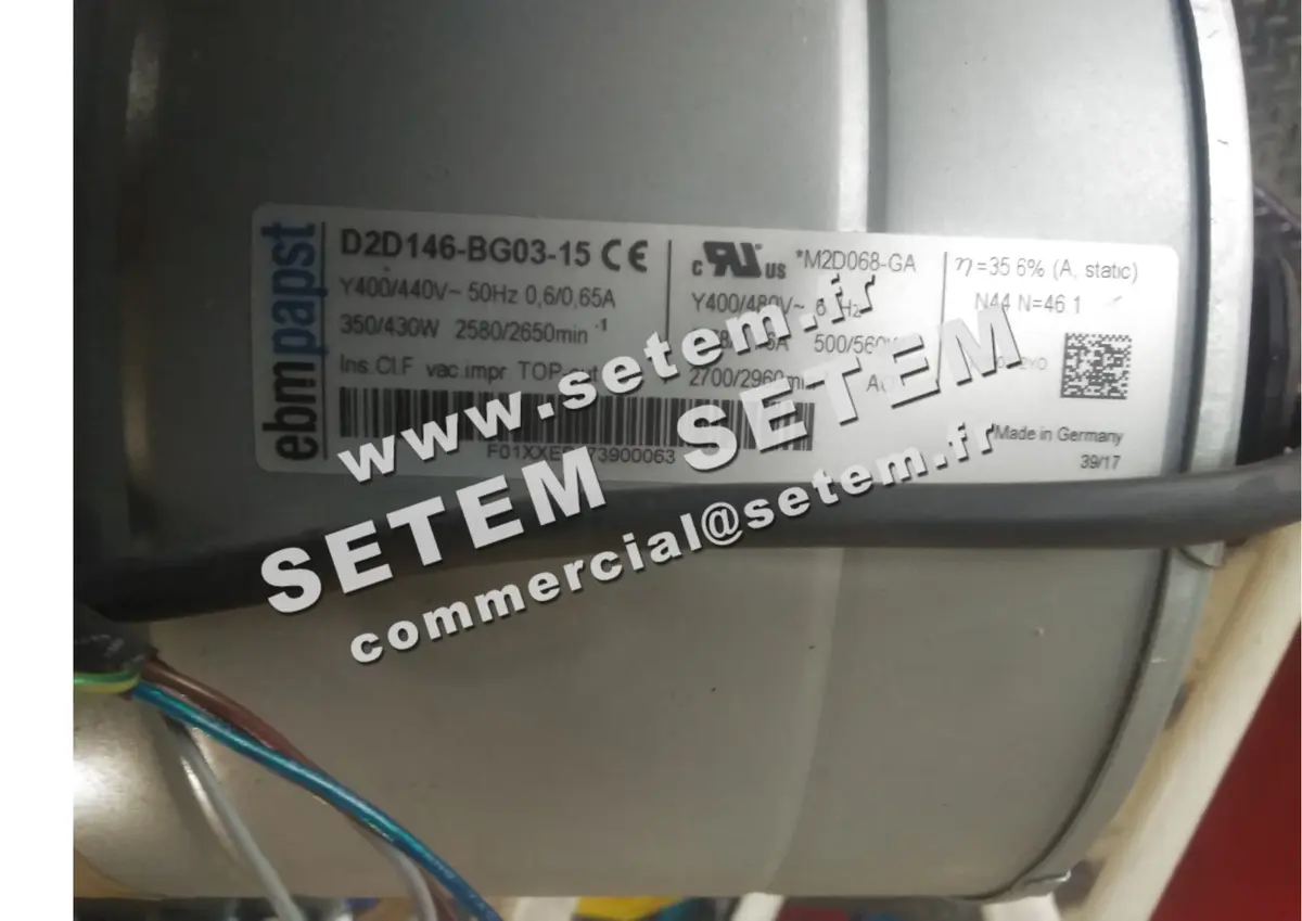 0004100932-VENTILATEUR EBMPAPST D2D146-BG03-15 2