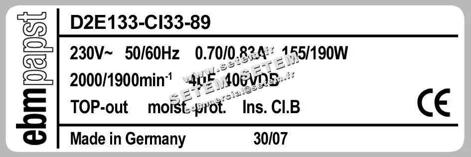 0004101209-VENTILATEUR EBMPAPST D2E133-CI33-89 3