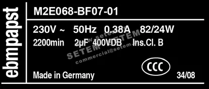 0004101433-MOTEUR EBMPAPST M2E068.BF07.01 3