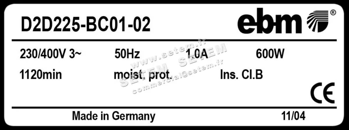 0004101449-VENTILATEUR EBMPAPST D4D225.BC01.02 3