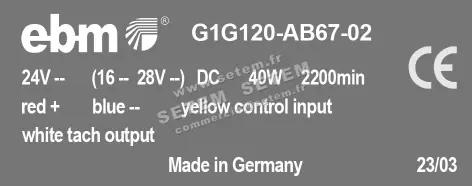0004101733-VENTILATEUR EBMPAPST G1G120-AB67-02 3