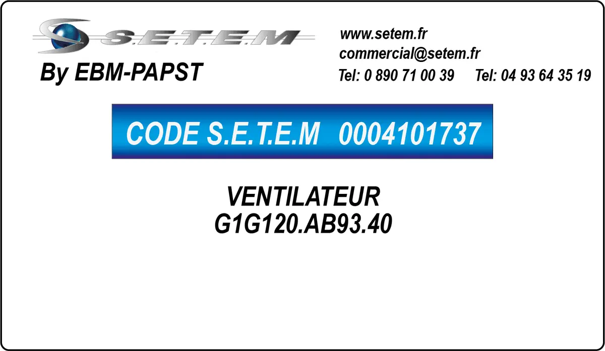 0004101737-VENTILATEUR EBMPAPST G1G120.AB93.40