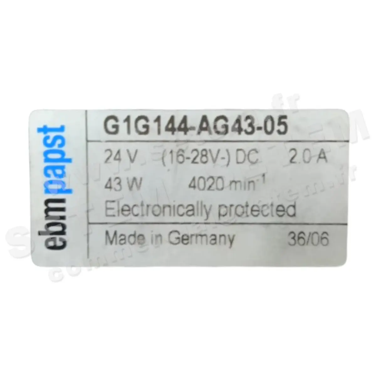 0004101873-VENTILATEUR EBMPAPST G1G144.AG43.05