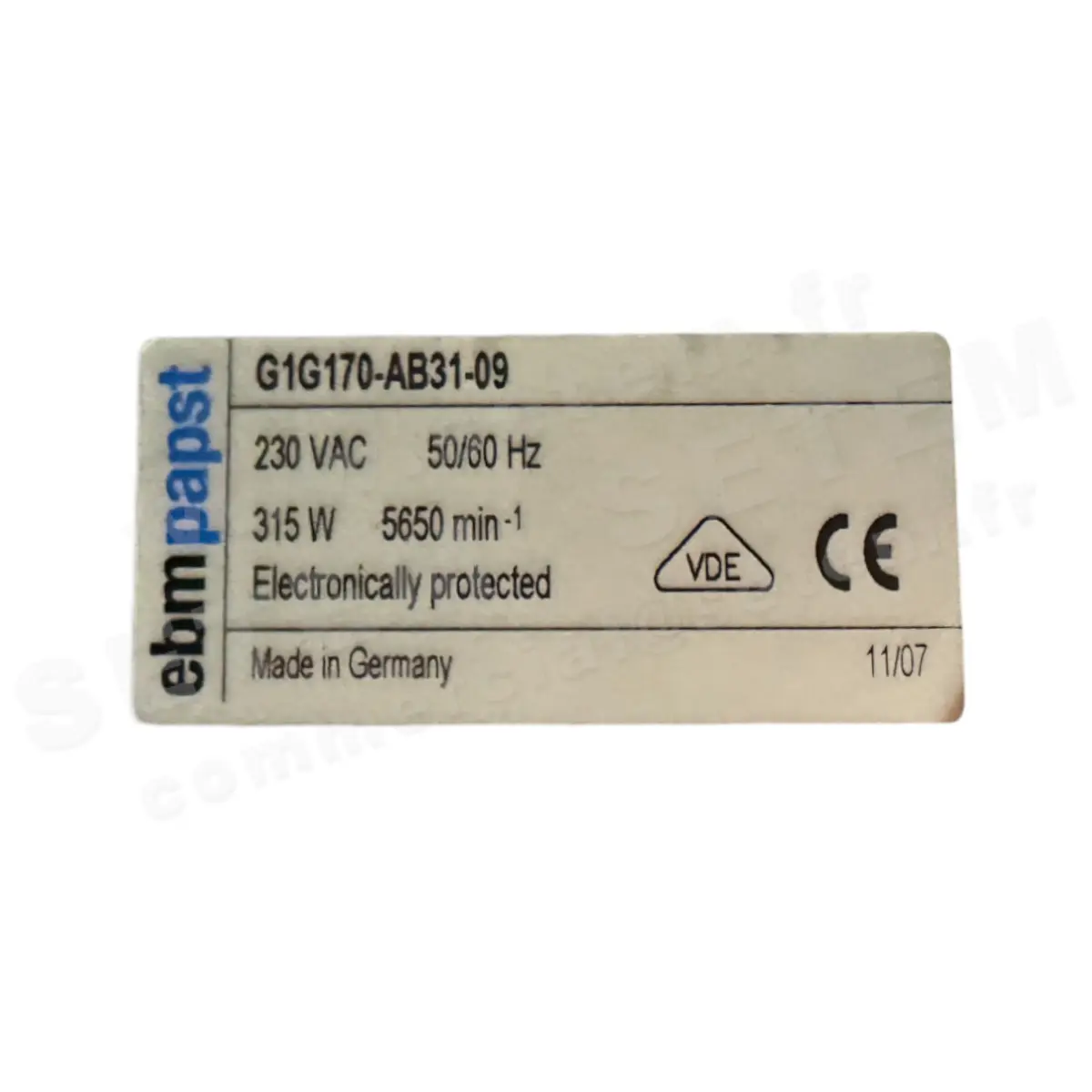 0004101910-VENTILATEUR EBMPAPST G1G170.AB31.09