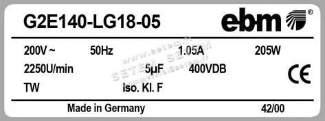 0004102252-VENTILATEUR EBMPAPST G2E140-LG18-05 3