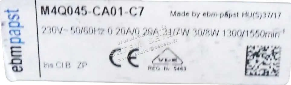 0004102418-MOTEUR EBMPAPST M4Q045.CA01.C7