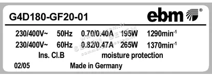 0004102551-VENTILATEUR EBMPAPST G4D180-GF20-01 3