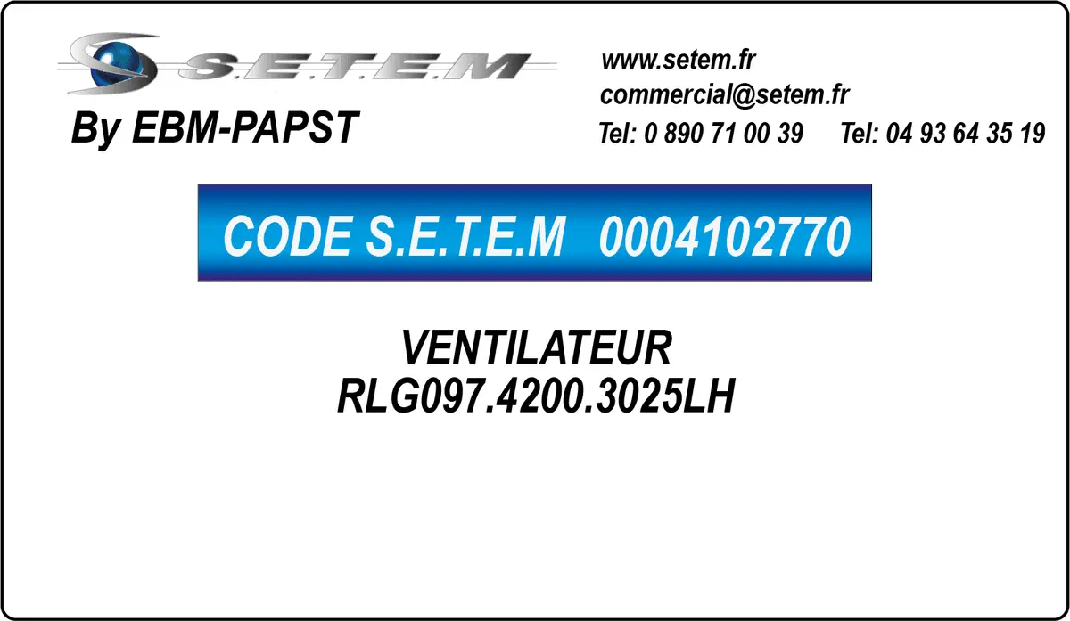 0004102770-VENTILATEUR EBMPAPST RLG097.4200.3025LH