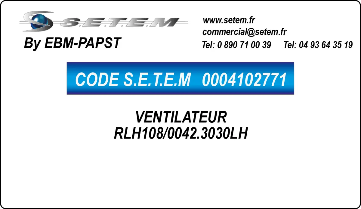 0004102771-VENTILATEUR EBMPAPST RLH108/0042.3030LH