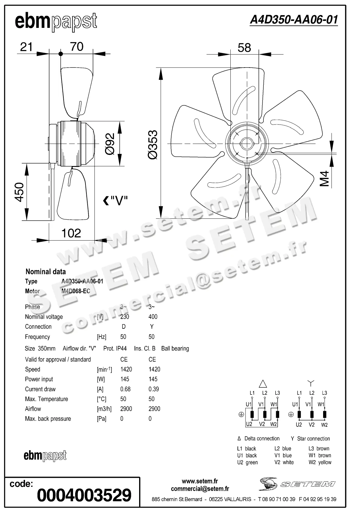 0004103529-MOTOHELICE EBMPAPST A4D350.AA06.01 3