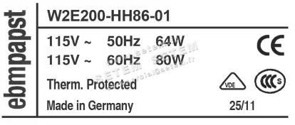 0004104078-VENTILATEUR EBMPAPST W2E200-HH86-01 3