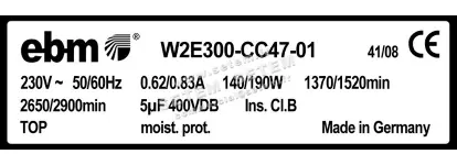 0004104155-VENTILATEUR EBMPAPST W2E300.CC47.01 3
