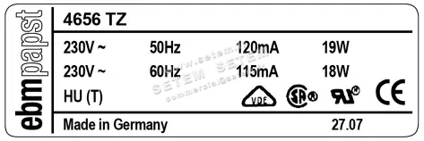 0004104790-VENTILATEUR EBMPAPST 4656TZ 2