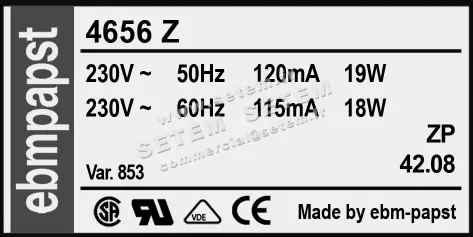 0004104791-VENTILATEUR EBMPAPST 4656Z 3