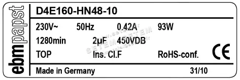 0004104842-VENTILATEUR EBMPAPST D4E160.HN48.10 3