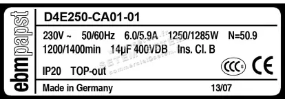 0004104845-VENTILATEUR EBMPAPST D4E250.CA01.01 3