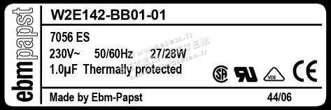 0004104911-VENTILATEUR EBMPAPST W2E142-BB01-01 3