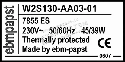 0004104924-VENTILATEUR EBMPAPST W2S130-AA03-01 3