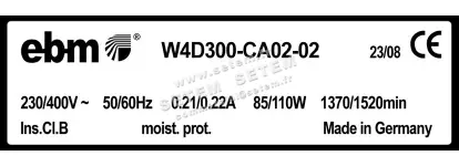 0004104928-VENTILATEUR EBMPAPST W4D300-CA02-02 3