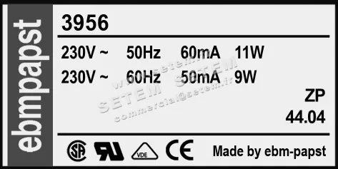 0004104941-VENTILATEUR EBMPAPST 3956 2