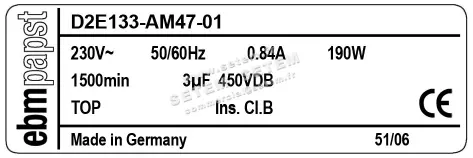 0004104954-VENTILATEUR EBMPAPST D2E133-AM47-01 3