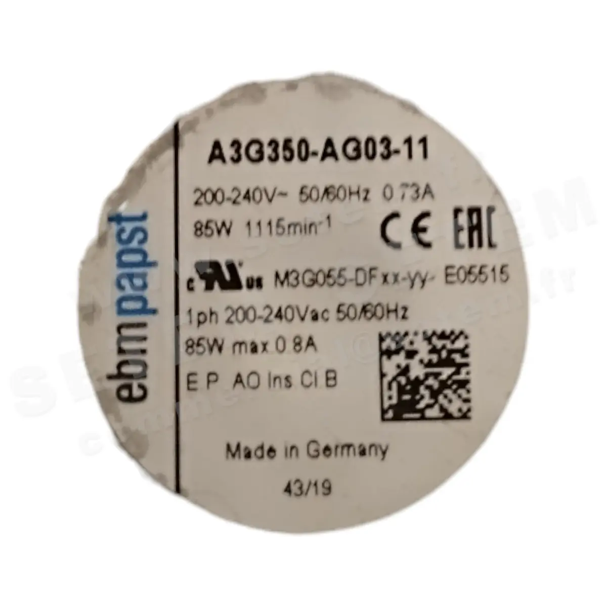 0004105019-MOTOHELICE EBMPAPST A3G350.AG03.11